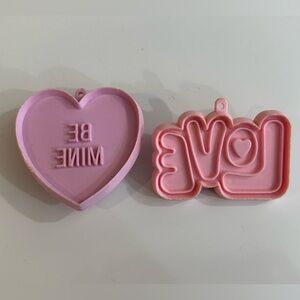 Vintage Hallmark Cards, Inc. Heart and Love cookie cutters Play-doh